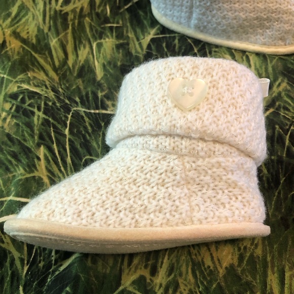 Baby shoes knitted booties 6-12 M - Picture 2 of 8